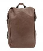 土屋鞄ツチヤカバン）の古着「トーンオイルヌメ ソフトミディアム バックパック」｜ブラウン