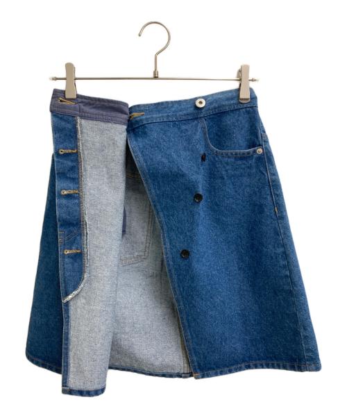 Ameri（アメリ）AMERI (アメリ) DENIM CORSET COMBINE JACKET ネイビー×インディゴ サイズ:Mの古着・服飾アイテム