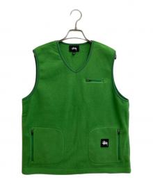 stussy women（ステューシーウィメン）の古着「フリースベスト」｜グリーン