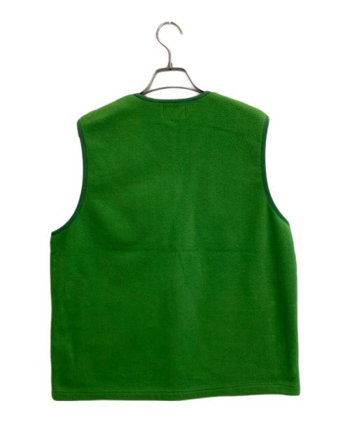 stussy women（ステューシーウィメン）Stussy Women (ステューシーウィメン) フリースベスト グリーン サイズ:SIZE Lの古着・服飾アイテム