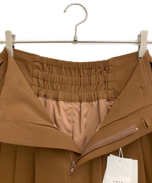 Ameri（アメリ）AMERI (アメリ) BELT DETAIL STRAIGHT PANTS ブラウン サイズ:M 未使用品の古着・服飾アイテム