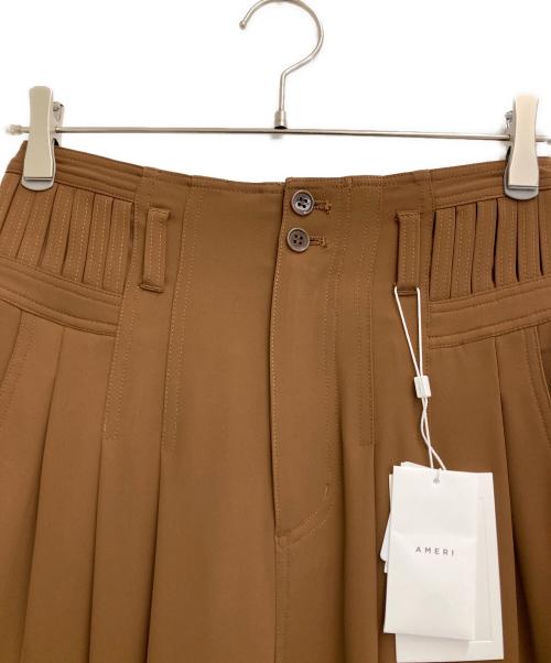 Ameri（アメリ）AMERI (アメリ) BELT DETAIL STRAIGHT PANTS ブラウン サイズ:M 未使用品の古着・服飾アイテム