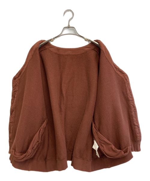 nest Robe（ネストローブ）nest Robe (ネストローブ) Cotton moss stitch ribb ブラウン サイズ:FREEの古着・服飾アイテム