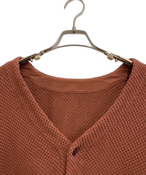 nest Robe（ネストローブ）nest Robe (ネストローブ) Cotton moss stitch ribb ブラウン サイズ:FREEの古着・服飾アイテム