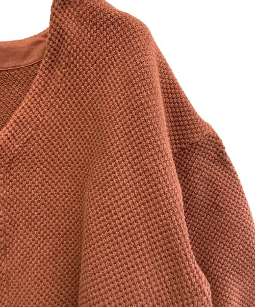 nest Robe（ネストローブ）nest Robe (ネストローブ) Cotton moss stitch ribb ブラウン サイズ:FREEの古着・服飾アイテム