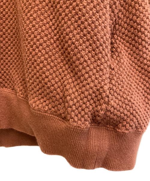 nest Robe（ネストローブ）nest Robe (ネストローブ) Cotton moss stitch ribb ブラウン サイズ:FREEの古着・服飾アイテム