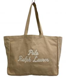 POLO RALPH LAUREN（ポロ・ラルフローレン）の古着「キャンバストートバッグ」｜ベージュ