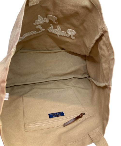 POLO RALPH LAUREN（ポロ・ラルフローレン）POLO RALPH LAUREN (ポロ・ラルフローレン) キャンバストートバッグ ベージュ サイズ:-の古着・服飾アイテム