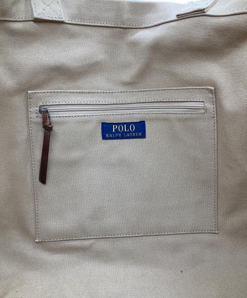 POLO RALPH LAUREN（ポロ・ラルフローレン）POLO RALPH LAUREN (ポロ・ラルフローレン) キャンバストートバッグ ベージュ サイズ:-の古着・服飾アイテム