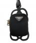 PRADA (プラダ) スマホショルダーストラップ ブラック：22000円