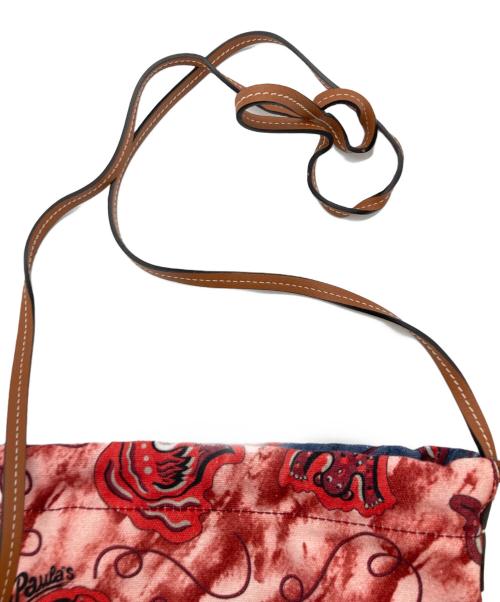 LOEWE（ロエベ）LOEWE (ロエベ) パウラスイビザ エスニック ポーチ ショルダーポーチ ネイビー×レッドの古着・服飾アイテム