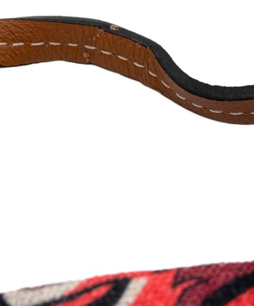 LOEWE（ロエベ）LOEWE (ロエベ) パウラスイビザ エスニック ポーチ ショルダーポーチ ネイビー×レッドの古着・服飾アイテム