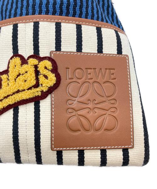 LOEWE（ロエベ）LOEWE (ロエベ) パウラスイビザショルダーポーチ ネイビー×イエローの古着・服飾アイテム