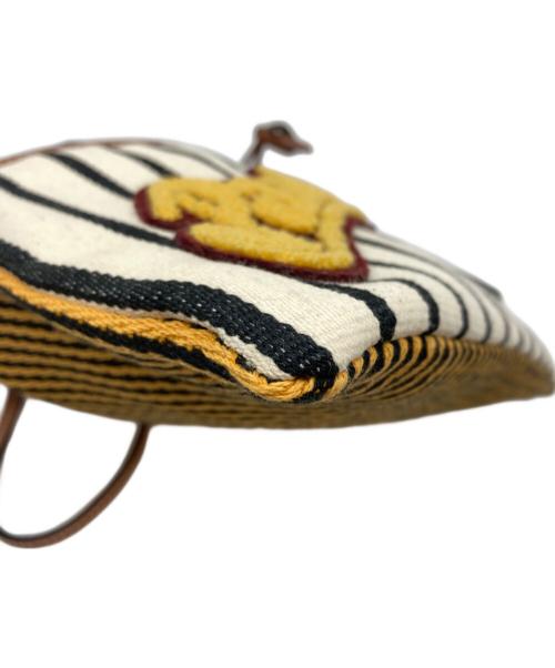 LOEWE（ロエベ）LOEWE (ロエベ) パウラスイビザショルダーポーチ ネイビー×イエローの古着・服飾アイテム