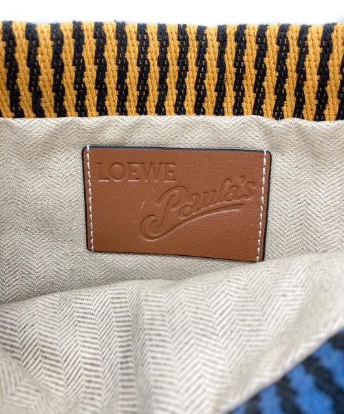 LOEWE（ロエベ）LOEWE (ロエベ) パウラスイビザショルダーポーチ ネイビー×イエローの古着・服飾アイテム