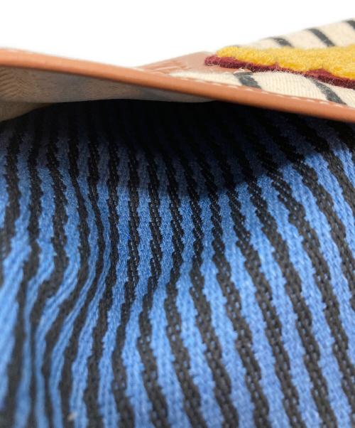 LOEWE（ロエベ）LOEWE (ロエベ) パウラスイビザショルダーポーチ ネイビー×イエローの古着・服飾アイテム