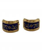 HERMESエルメス）の古着「エマイユイヤリング」｜ゴールド×ブルー