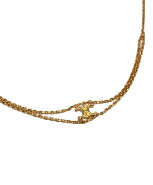 CELINE（セリーヌ）CELINE (セリーヌ) トリオンフサスペンダーネックレス ゴールドの古着・服飾アイテム