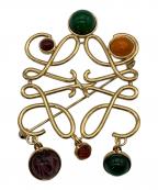 LOEWEロエベ）の古着「アナグラムブローチ」｜ゴールド