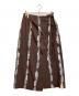 MIESROHE（ミースロエ）の古着「プリントツイルイージーラップスカート」｜ブラウン