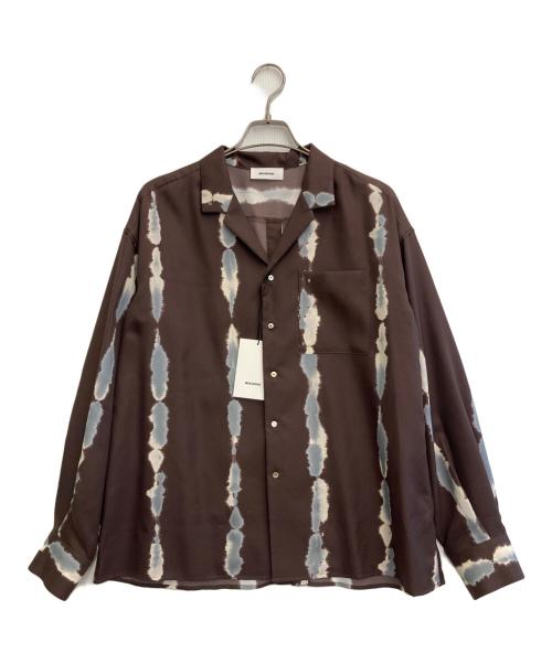 MIESROHE（ミースロエ）MIESROHE (ミースロエ) プリントツイルバックスリットシャツ ブラウン サイズ:free 未使用品の古着・服飾アイテム