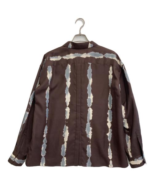 MIESROHE（ミースロエ）MIESROHE (ミースロエ) プリントツイルバックスリットシャツ ブラウン サイズ:free 未使用品の古着・服飾アイテム