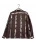 MIESROHE (ミースロエ) プリントツイルバックスリットシャツ ブラウン サイズ:free 未使用品：8000円
