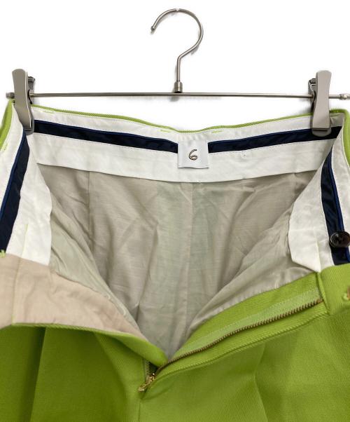 6(ROKU) BEAUTY&YOUTH（ロク ビューティーアンドユース）6(ROKU) BEAUTY&YOUTH (ロク ビューティーアンドユース) KARSEY PANTS ライトグリーン サイズ:38の古着・服飾アイテム