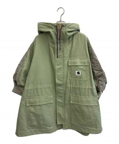sacai×Carhartt サカイ　ライトグリーン モッズコート サイズ2 中古・古着通販】sacai (サカイ) Carhartt WIP (カーハート ワークイン