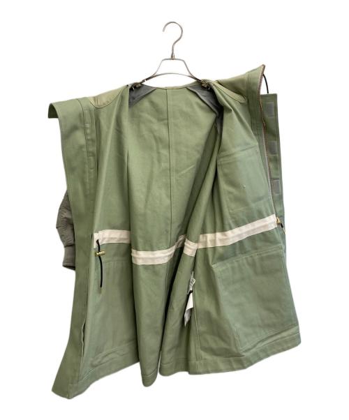 sacai（サカイ）sacai (サカイ) Carhartt WIP (カーハート ワークインプログレス) Duck x Nylon Twill Coat ライトグリーン サイズ:SIZE 2の古着・服飾アイテム