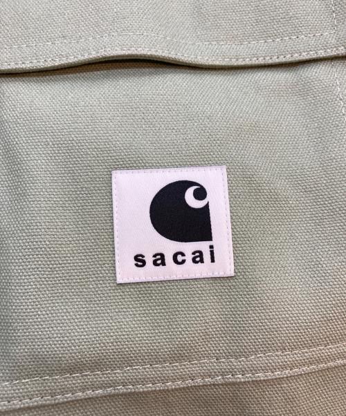 sacai（サカイ）sacai (サカイ) Carhartt WIP (カーハート ワークインプログレス) Duck x Nylon Twill Coat ライトグリーン サイズ:SIZE 2の古着・服飾アイテム