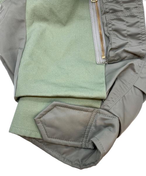 sacai（サカイ）sacai (サカイ) Carhartt WIP (カーハート ワークインプログレス) Duck x Nylon Twill Coat ライトグリーン サイズ:SIZE 2の古着・服飾アイテム