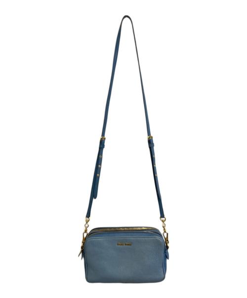 MIU MIU（ミュウミュウ）MIU MIU (ミュウミュウ) ショルダーバッグ ブルーの古着・服飾アイテム