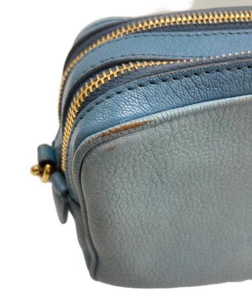 MIU MIU（ミュウミュウ）MIU MIU (ミュウミュウ) ショルダーバッグ ブルーの古着・服飾アイテム