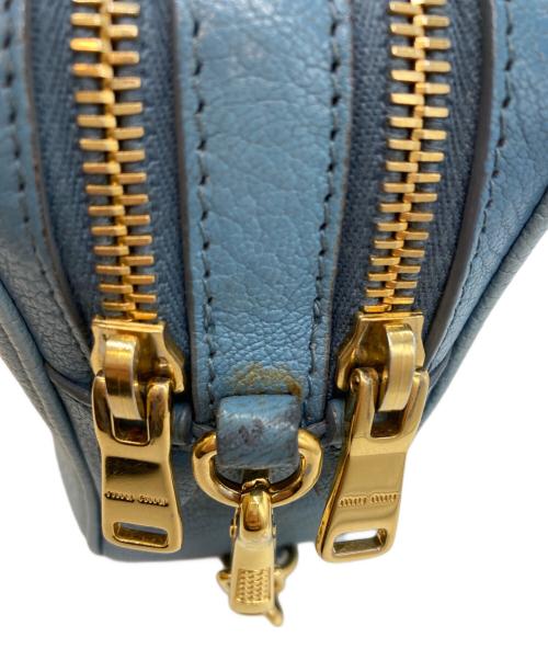 MIU MIU（ミュウミュウ）MIU MIU (ミュウミュウ) ショルダーバッグ ブルーの古着・服飾アイテム