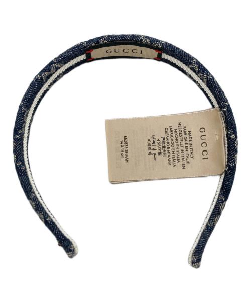 GUCCI（グッチ）GUCCI (グッチ) カチューシャ インディゴ サイズ:M(57cm)の古着・服飾アイテム
