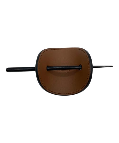 PRADA（プラダ）PRADA (プラダ) ヘアクリップ ブラウンの古着・服飾アイテム