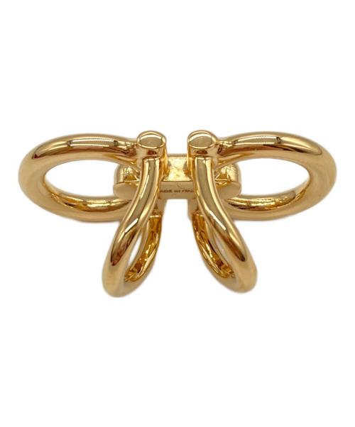 Salvatore Ferragamo（サルヴァトーレ フェラガモ）Salvatore Ferragamo (サルヴァトーレ フェラガモ) リング付きスカーフ ブルーの古着・服飾アイテム