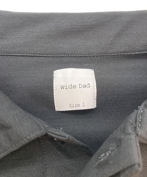 WIDE DAD（ワイド ダット）wide dad (ワイド ダット) 長袖ポロシャツ ブラック サイズ:SIZE 1の古着・服飾アイテム