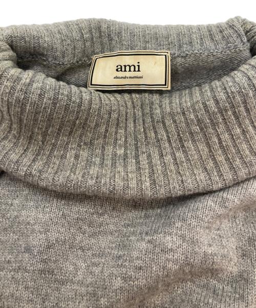 AMI PARIS（アミ パリス）AMI PARIS (アミ パリス) タートルネックニット グレー サイズ:Lの古着・服飾アイテム
