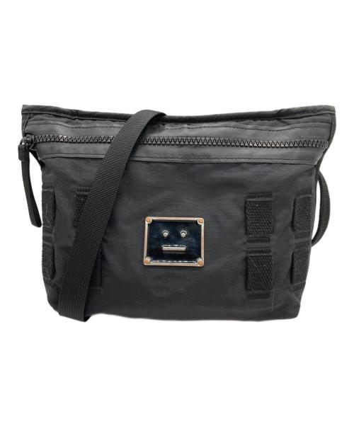 Acne studios（アクネ ストゥディオス）Acne studios (アクネ ストゥディオス) フェイスロゴショルダーバッグ ブラックの古着・服飾アイテム