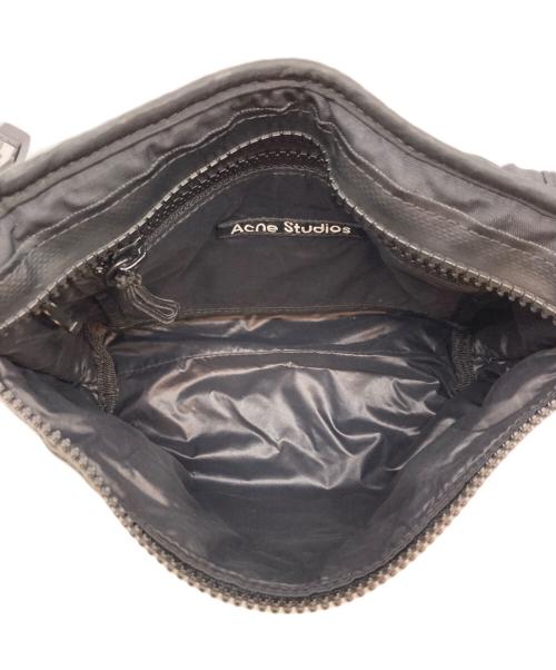 Acne studios（アクネ ストゥディオス）Acne studios (アクネ ストゥディオス) フェイスロゴショルダーバッグ ブラックの古着・服飾アイテム