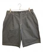 SCRTエスシーアールティー）の古着「チェックハーフパンツ」｜グリーン