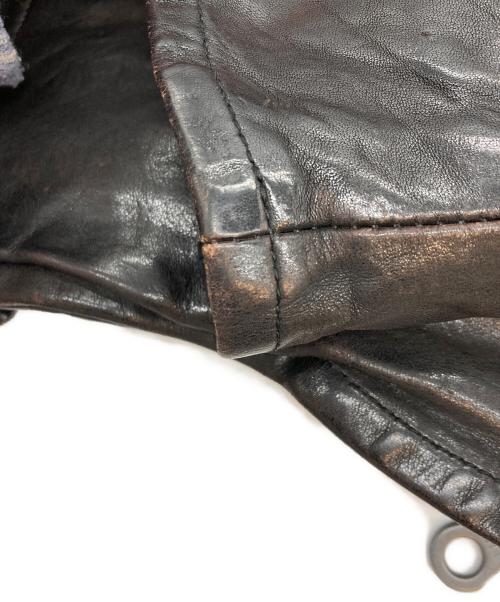 ISAMU KATAYAMA BACKLASH（イサムカタヤマ・バックラッシュ）ISAMU KATAYAMA BACKLASH (イサムカタヤマ・バックラッシュ) イタリアンショルダー製品染めダブルライダース ブラック サイズ:XSの古着・服飾アイテム