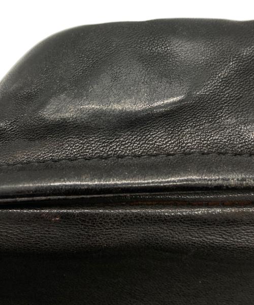 ISAMU KATAYAMA BACKLASH（イサムカタヤマ・バックラッシュ）ISAMU KATAYAMA BACKLASH (イサムカタヤマ・バックラッシュ) イタリアンショルダー製品染めダブルライダース ブラック サイズ:XSの古着・服飾アイテム