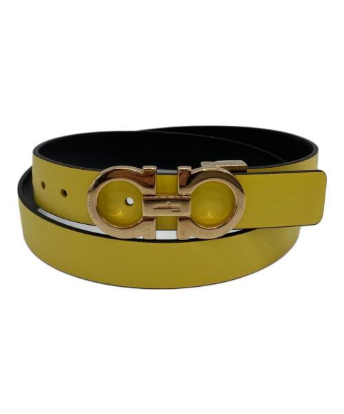 Salvatore Ferragamo（サルヴァトーレ フェラガモ）Salvatore Ferragamo (サルヴァトーレ フェラガモ) ガンチーニロゴベルト イエローの古着・服飾アイテム