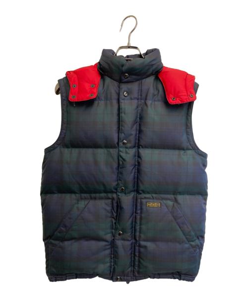 POLO RALPH LAUREN（ポロ・ラルフローレン）POLO RALPH LAUREN (ポロ・ラルフローレン) フード付きダウンベスト グリーン サイズ:Sの古着・服飾アイテム