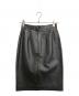 LOEWE（ロエベ）の古着「ナッパレザースカート」｜ブラック