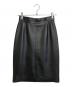 LOEWE (ロエベ) ナッパレザースカート ブラック サイズ:38：12000円