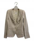 ARMANI COLLEZIONIアルマーニ コレツィオーニ）の古着「ノーカラージャケット」｜ベージュ